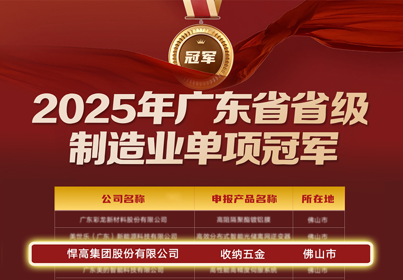 喜讯 | 古怪猴子试玩官网入口荣膺广东省制造业单项冠军